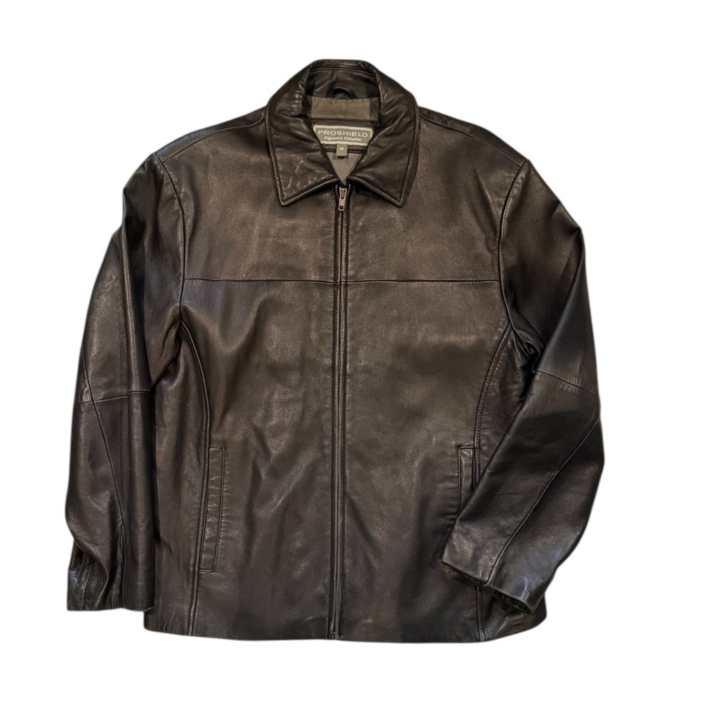 Proshield Black Leather Jacket Medium